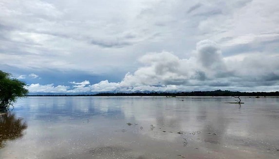 Luangwa River at its peak