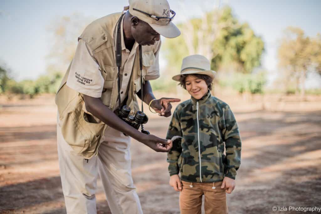 Kids on safari