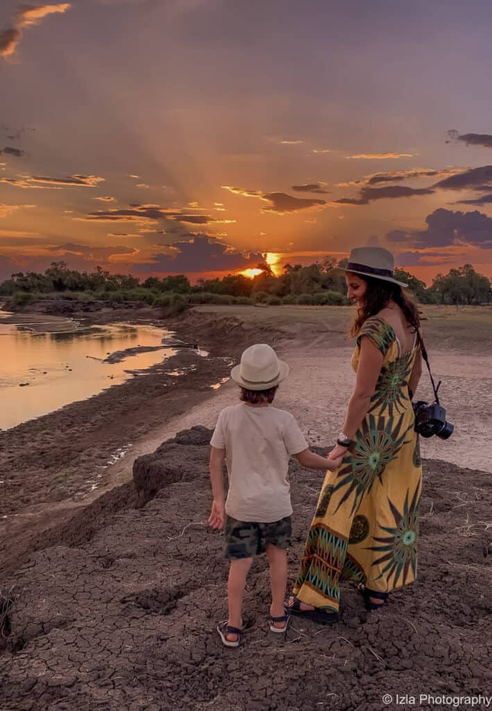 Guest watching sunset